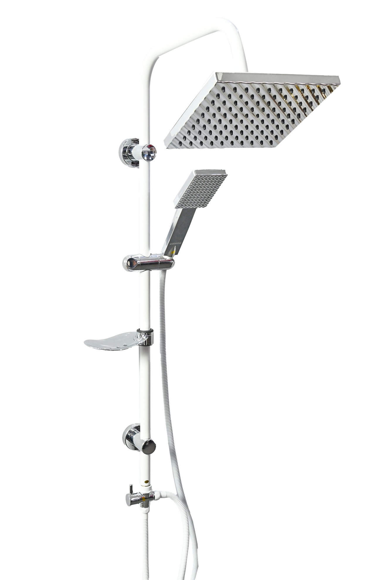 علم دوش آنتیک سفید کرومی