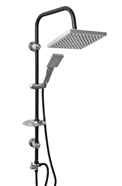 علم دوش آنتیک مشکی کرومی