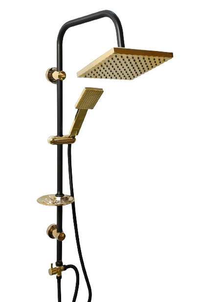 علم دوش آنتیک مشکی طلایی