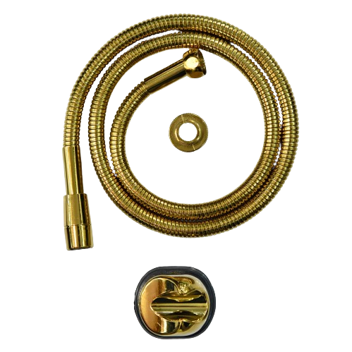 شلنگ توالت برنجی لوکس طلا مات