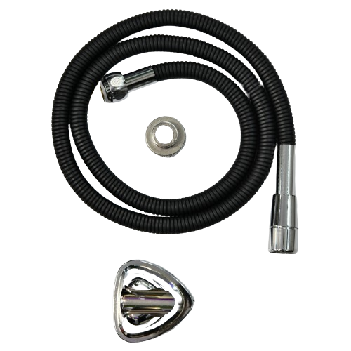 شلنگ توالت برنجی لوکس مشکی کروم